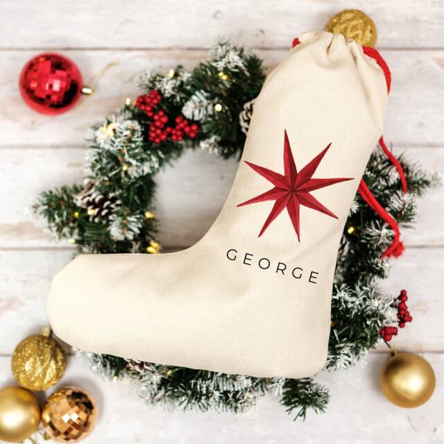 Personalised Christmas Stockings, Custom Xmas Stocking For Christmas, & Customizable Holiday Decor Filler - image 1