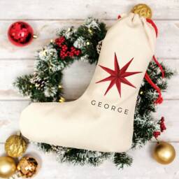 Personalised Christmas Stockings, Custom Xmas Stocking For Christmas, & Customizable Holiday Decor Filler - thumbnail 1