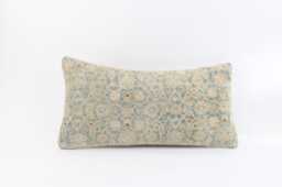 Bohemian Kilim Lumbar Pillow Cover, Turkish Wool - 12x24 - thumbnail 1