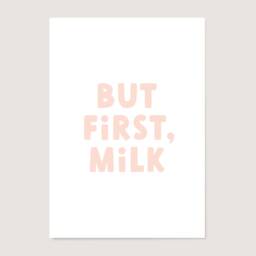 But First Milk Print Colorful Nursery Decor - thumbnail 2