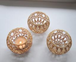 5 Lace Candle Holders Wedding Table Centerpiece Set Of 5, Lighting, Gold Decor, Party Decoration