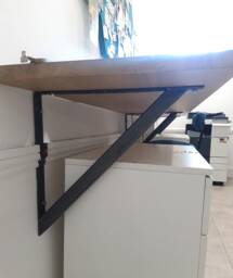 Heavy Duty Metal Bracket, Floating Desk Table, Shelf, Sink Wall Mounted, Breakfast, Solid Strong Steel Bracket