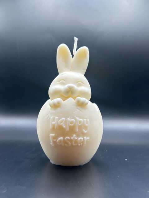 Happy Easter Bunny Egg Candle - image 1