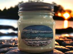 Ocean Breeze Soy Candle Handmade Coastal Scent, Maine Made - thumbnail 1