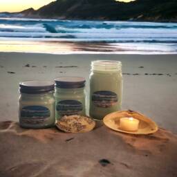 Ocean Breeze Soy Candle Handmade Coastal Scent, Maine Made - thumbnail 2