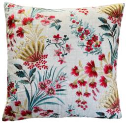 Floral Cushion Cover Embroidered Flowers Ashdown Michelham Throw Pillow Case 16 - thumbnail 1