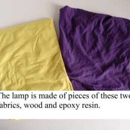 Unique Small Striped Table Lamp Handmade Decorative Lighting - thumbnail 4
