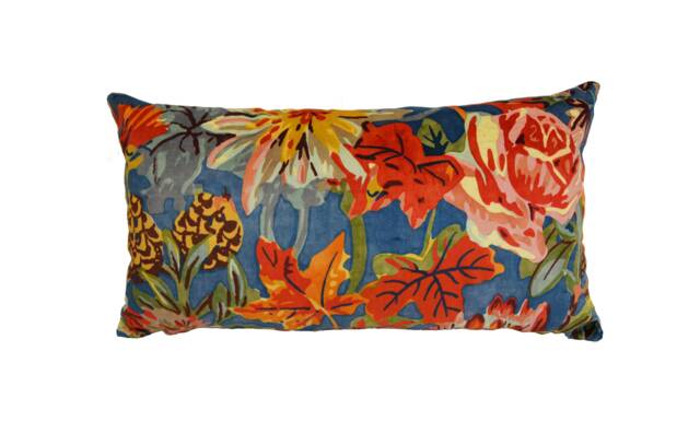 stunning Designer Floral Velvet Cushion Cover - Handmade Throw Pillow Luxury Home Decor - image 1