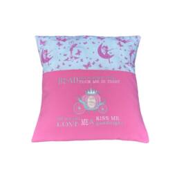 Cinderella Carriage Reading Pillow Embroidered Princess Book Cushion - thumbnail 2