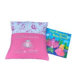 Cinderella Carriage Reading Pillow Embroidered Princess Book Cushion - thumbnail 1