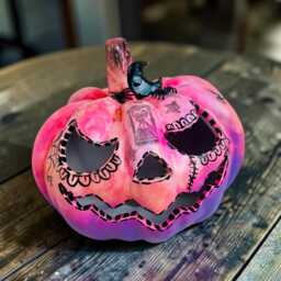 Jack O Lantern, Pumpkin Tealight Holder, Ceramic Pumpkin, Halloween Lights, Fall Table Decor, Glow in The Dark