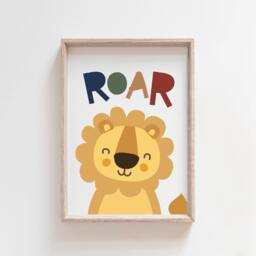3 Boys Nursery Prints - Jungle Wall Art Bedroom Safari Quotes Playroom - thumbnail 2