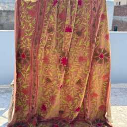 Handmade Suzani Velvet Quilt - Decorative Embroidered Bed Cover - thumbnail 3