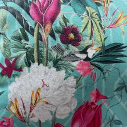 Hand Made Double Sided Plush 290Gsm Velvet - Large Cushion Cover Patagonia in Mint - thumbnail 2