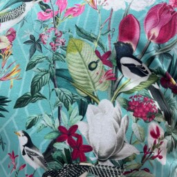 Hand Made Double Sided Plush 290Gsm Velvet - Large Cushion Cover Patagonia in Mint - thumbnail 3