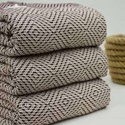 Burgundy Color Turkish Towel, Large Blanket Towels 79x90 Inch - 190x230 cm Beach Hammam Sleeping Bct-Drm-Pk - thumbnail 3