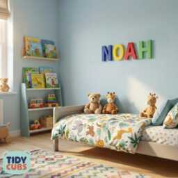 Custom 12cm 3D Letter Name Sign - Children's Nursery Decor Personalised Bedroom Wall Art - thumbnail 3