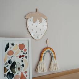strawberry Shatterproof Mirror - Perfect Gift For Bedroom & Nursery Fruit - thumbnail 2