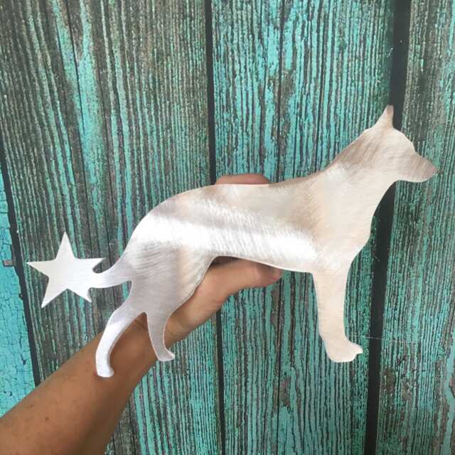 Australian Cattle Dog, Queensland Heeler, Tree Topper, Decoration, L, Blue Dog Gifts, Christmas Yard Stak, Wall Art - image 1