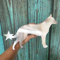 Australian Cattle Dog, Queensland Heeler, Tree Topper, Decoration, L, Blue Dog Gifts, Christmas Yard Stak, Wall Art - thumbnail 1