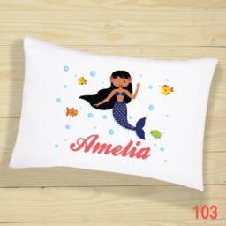 Personalised Mermaid Pillow Case With 8 Design, Cute Bedroom D??cor, Gifts For Girls, Party Decorations, Slumber Birthday D??cor - thumbnail 3
