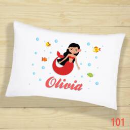 Personalised Mermaid Pillow Case With 8 Design, Cute Bedroom D??cor, Gifts For Girls, Party Decorations, Slumber Birthday D??cor - thumbnail 2