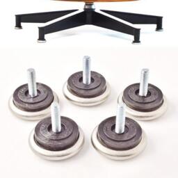 Eames Herman Miller 670 Lounge Chair Glides, Silence Domes - Set Of 5 - thumbnail 3