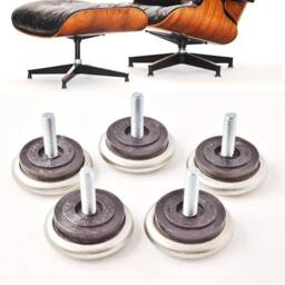 Eames Herman Miller 670 Lounge Chair Glides, Silence Domes - Set Of 5 - thumbnail 2