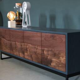 Walnut Media Unit, Tv Stand, Credenza, Sideboard - Koda - thumbnail 2