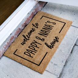 The Grandma Gift, Welcome To Nana & Papa's House Custom Coir Doormat - Grandparent Gift Personalized Mat For & Home - thumbnail 2