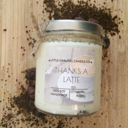 Thanks A Latte Handmade Soy Wax Candle 8 Oz