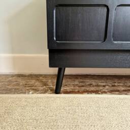 Nathan Drinks Cabinet Sideboard in Black On Legs - thumbnail 3