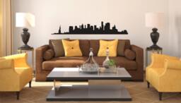New York City Wall Decals - Vinyl Decal Silhouette Manhatten - thumbnail 1