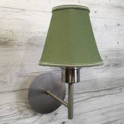 Handmade Green Linen Empire Lampshade - Retro Chandelier Shade - thumbnail 4