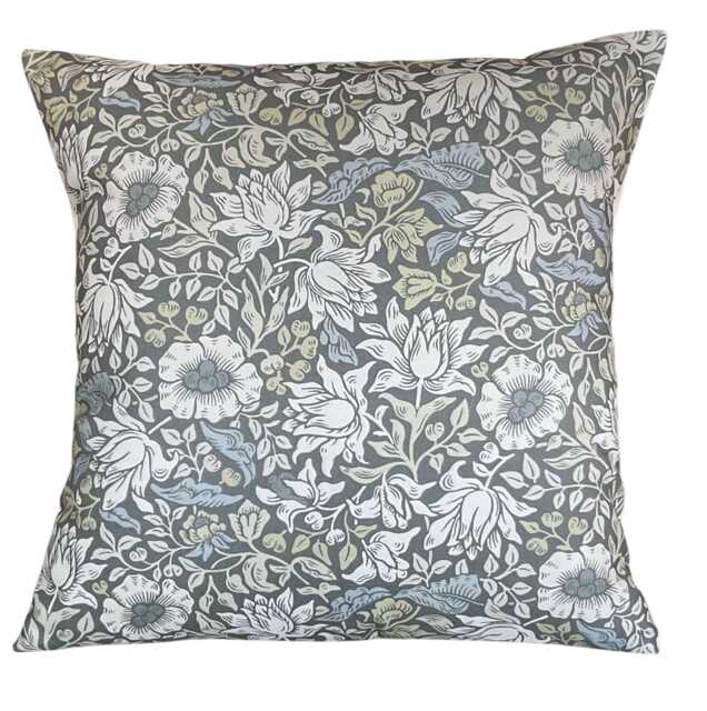 Clarke & William Morris Mallow Slate Dove Arts Crafts Cushion Cover 18 - image 1
