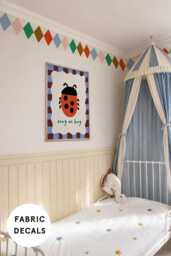 Harlequin Wallpaper Boarder Removable Wall Sticker - Circus Theme Nursery & Playroom Decor - thumbnail 1