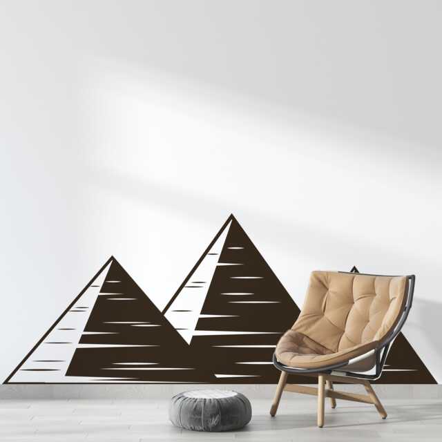 Egyptian Pyramids Wall Decal Ancient Architecture Room Decor 2690 - image 1