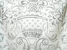 Kravet-Royale-Window Valance/Corded, Lined Valance/ Rod Pocket Scalloped Quality Linen Toile From England - thumbnail 2