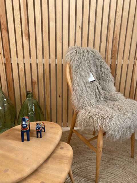 Luxury Tibetan Sheepskin Rug in Our New Oyster Colour - image 1