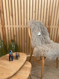 Luxury Tibetan Sheepskin Rug in Our New Oyster Colour