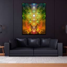 The Tree Of Life - Tapestry Wall Hanging Meditation Spiritual Yoga- Visionary Sacred Geometry- Art - thumbnail 2
