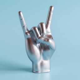 Handmade Rock On Hand Sculpture Biopolymer & Roll Decor - thumbnail 1