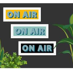 Framed On Air Print, Sign, Music Themed Prints, Wall Art, Print in Frame, Sign - thumbnail 2