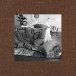 True Brown Linen Duvet Cover - Modern Bedding 100% Flax Fabric Summer Made To Order in The Usa - thumbnail 1
