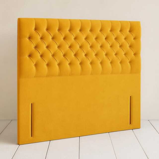 Plush Velvet Chesterfield Headboard - 54 - image 1