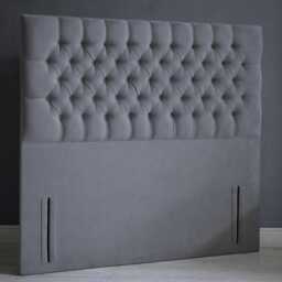 Plush Velvet Chesterfield Headboard - 54 - thumbnail 3