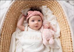 Keepsake Knit Baby Blanket - 100% Cotton Newborn Gift, Shower Welcome Mom To Be, Knitted, Gender Neutral
