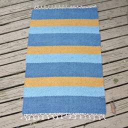 "Hand Woven Rug - 24"" X 35" - thumbnail 3