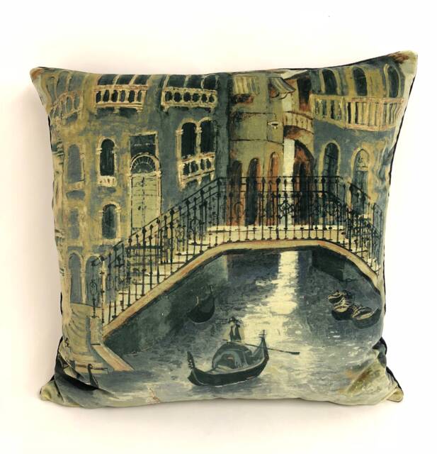 Zoffany - Gondolier Twilight Velvet Fabric Cushion Covers Pillow Throw 20 - image 1
