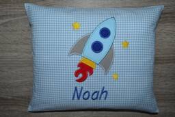 Pillow Rocket, Rocket Pillow, Name Pillow Baptism Birth Children's Space - thumbnail 1